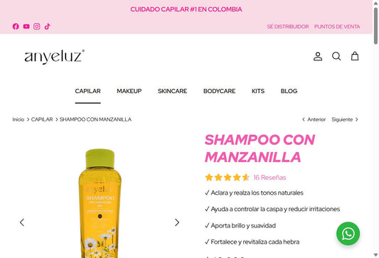 Shampoo con Manzanilla Anyeluz