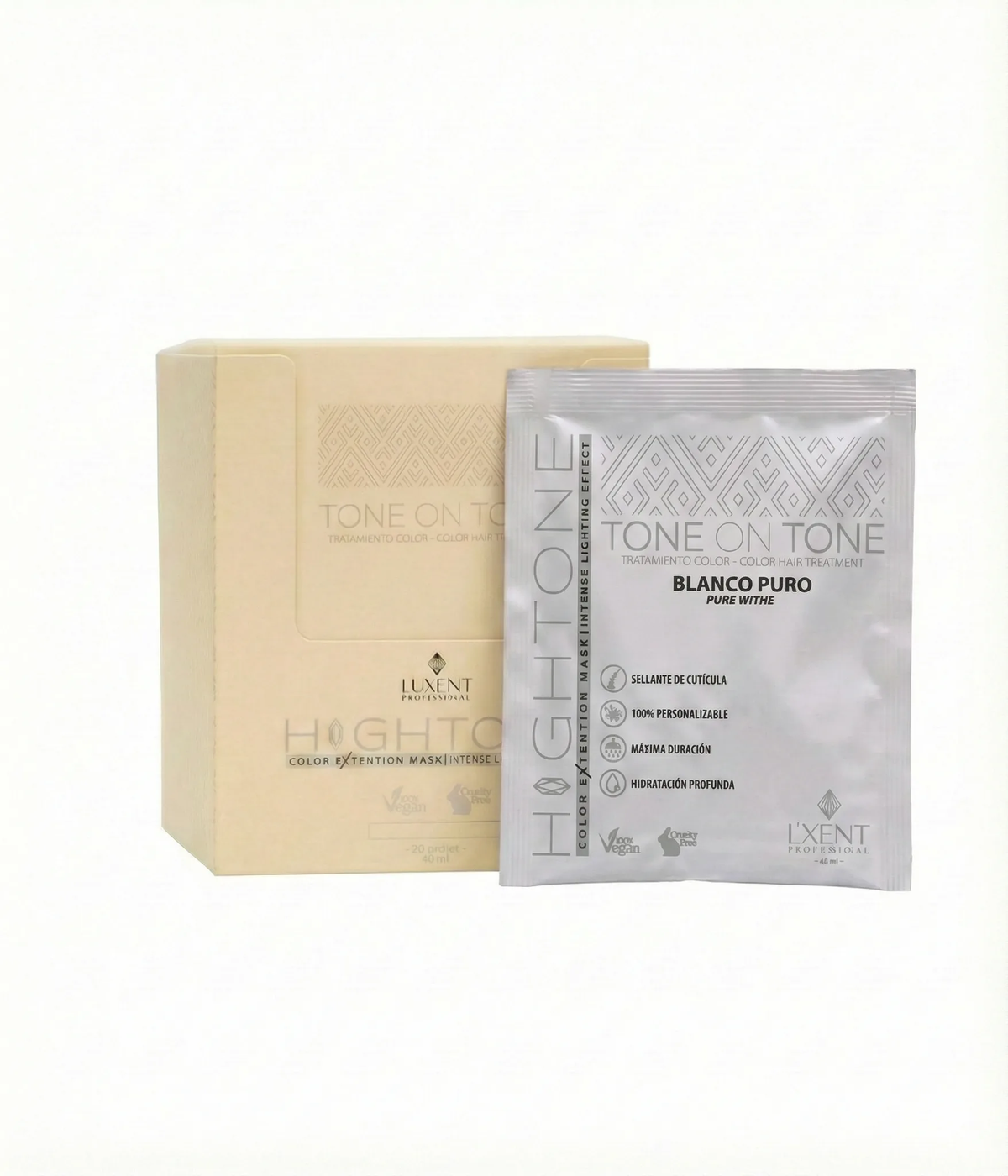 Mascarilla de Color Hightone Blanco Puro Luxent Sobre