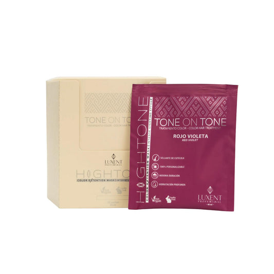 Mascarilla de Color Hightone Rojo Violeta Luxent Sobre 40 ml
