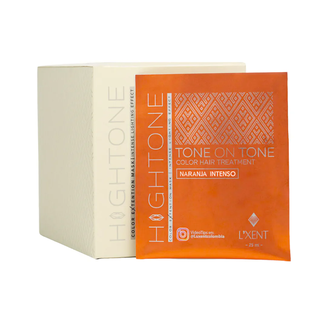 Mascarilla de Color Hightone Naranja Intenso Luxent Sobre 25 ml