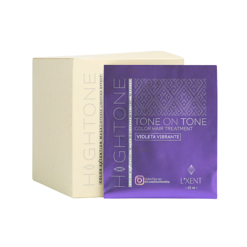 Mascarilla de Color Hightone Violeta Vibrante Luxent Sobre 25 ml