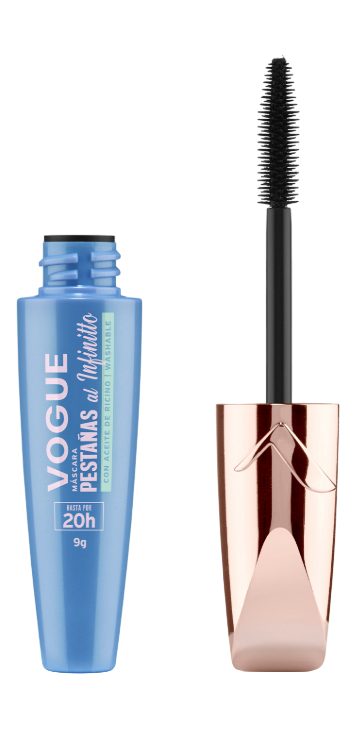 Pestañina Vogue Pestañas al Infinito Lavable Negra 9 g