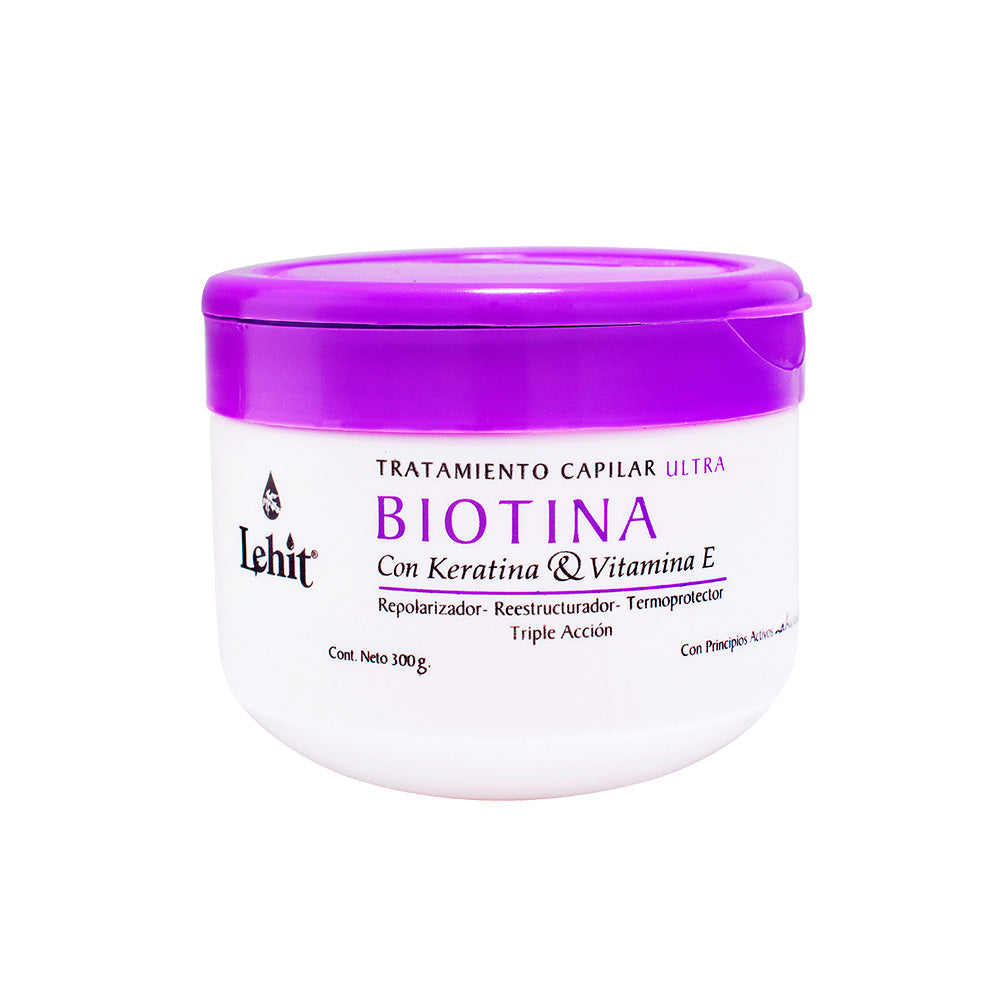 Tratamiento Capilar Ultra Biotina Triple Acción Lehit x 300 g