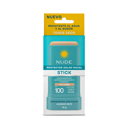 Protector Solar Facial Nude en Barra con Color SPF 100 18 g