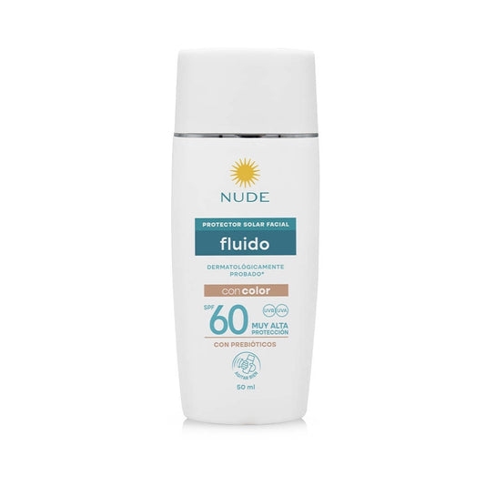 Protector Solar Facial Nude Fluido con Color SPF 60 50 ml