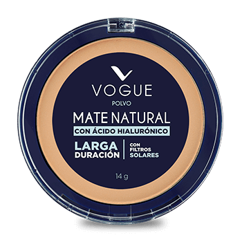 Polvo Compacto Natural Mate Vogue Canela