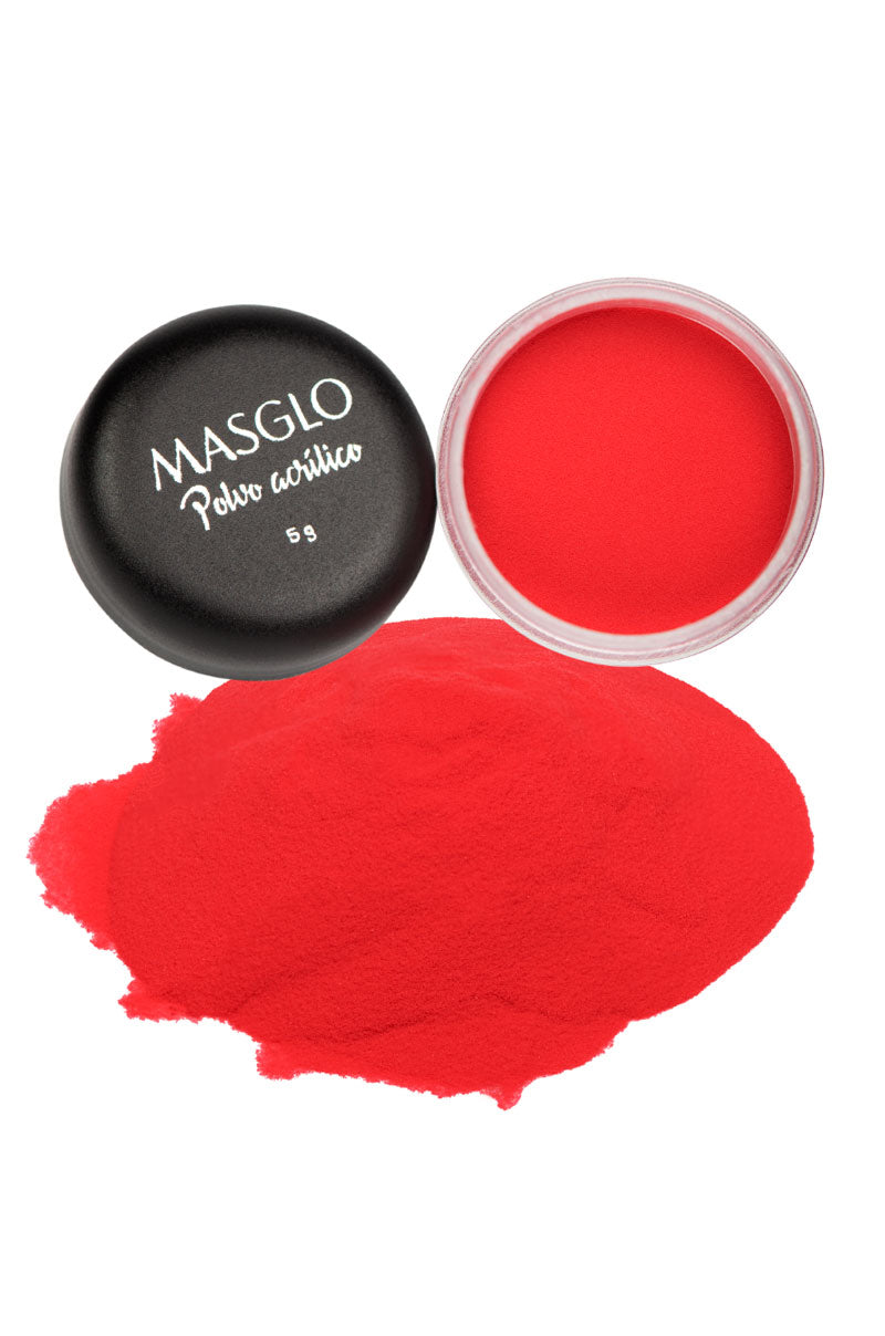 Polvo Acrílico Masglo Rojo 5 g