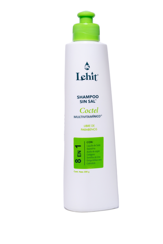 Shampoo Sin Sal Cóctel 8 en 1 Lehit x 300 ml