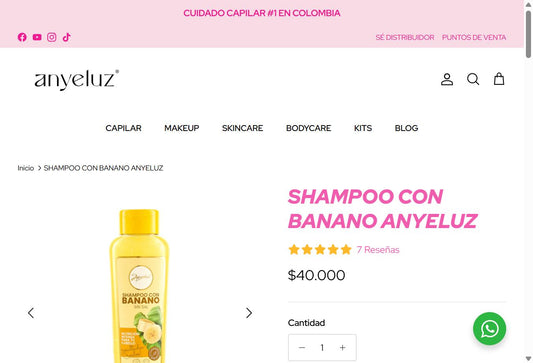 Shampoo con Banano Anyeluz