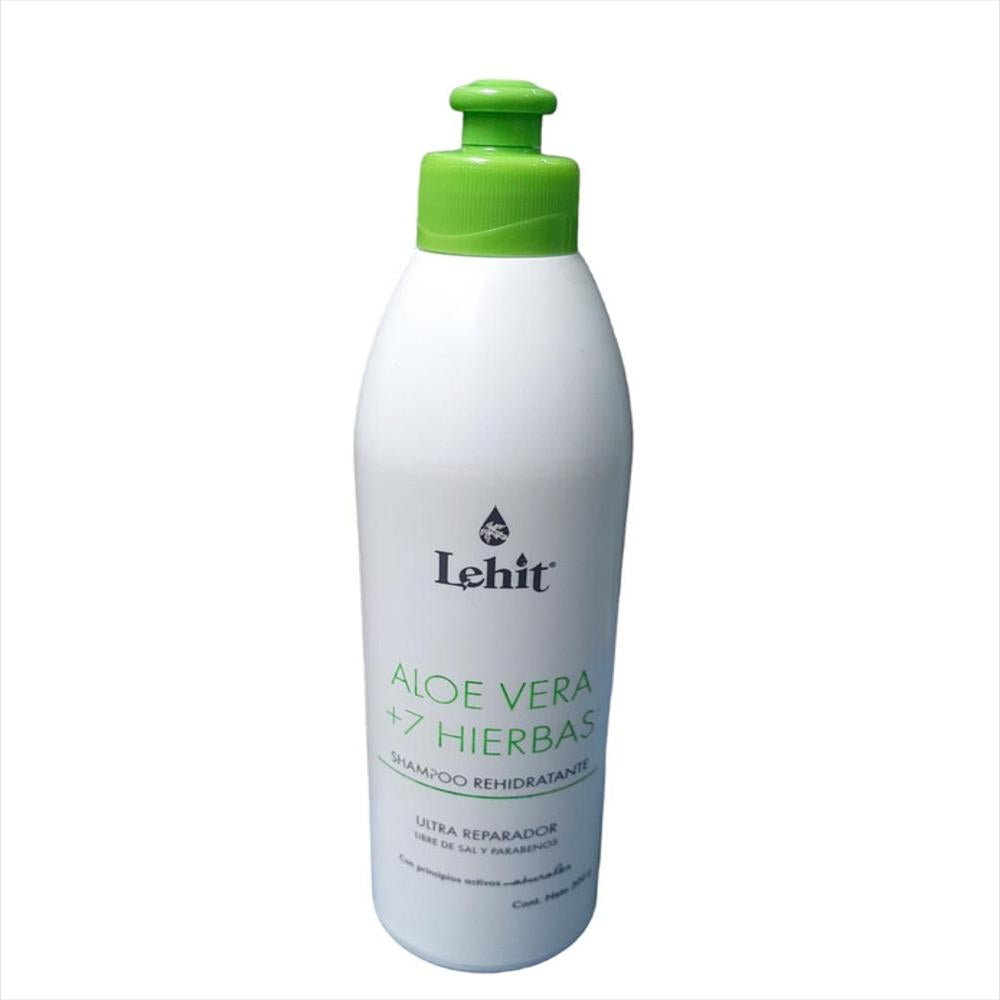 Shampoo Rehidratante Aloe Vera + 7 Hierbas Lehit x 300 ml