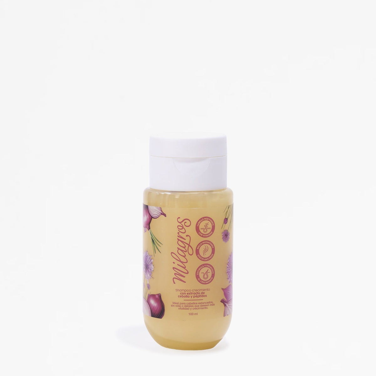 Milagros Shampoo Crecimiento con Extracto de Cebolla y Péptidos 100 ml