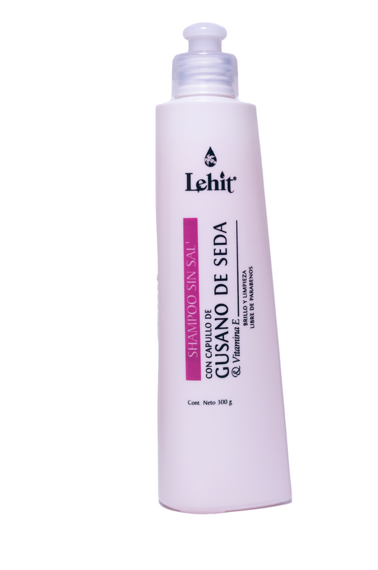 Shampoo Sin Sal Capullo de Gusano de Seda Lehit x 300 ml