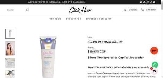Suero Reconstructor Click Hair