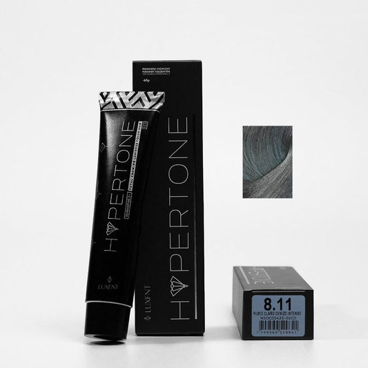 Tinte Hypertone 8.11 Rubio Claro Cenizo Intenso Luxent 60 g