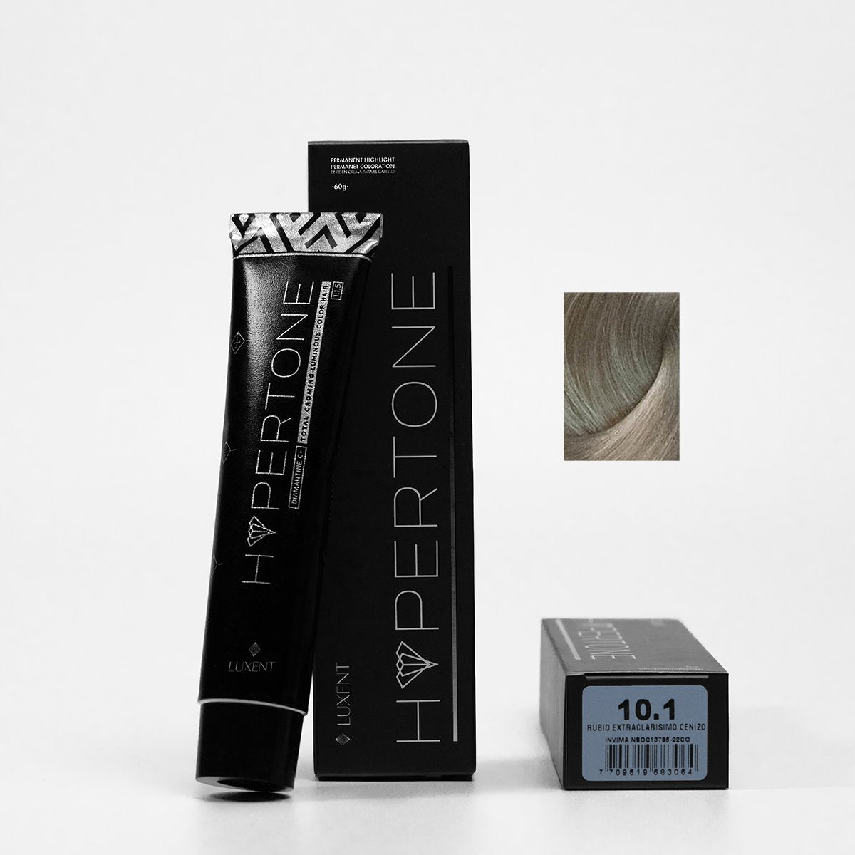 Tinte Hypertone 10.1 Rubio Extra Claro Cenizo Luxent 60 g