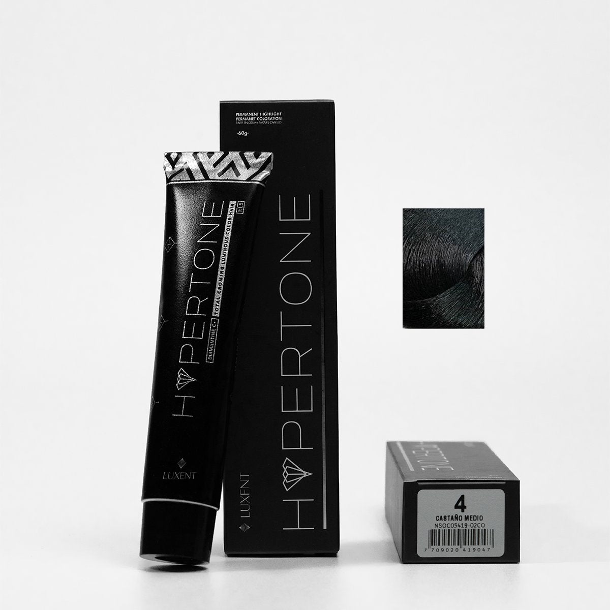Tinte Hypertone 4 Castaño Medio Luxent 60 g