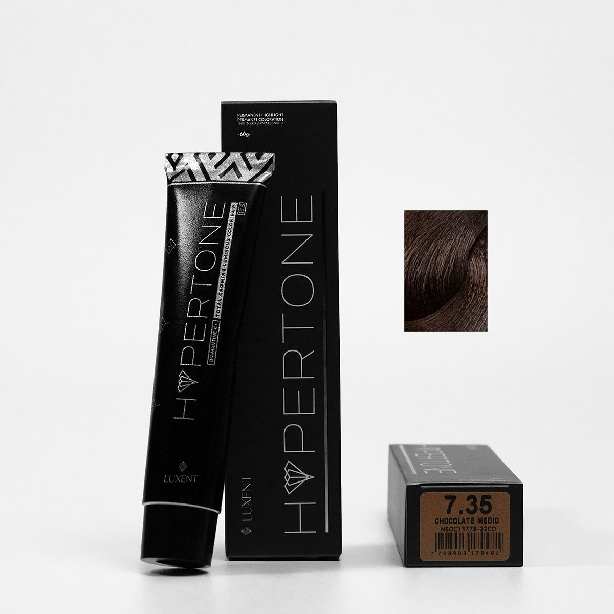 Tinte Hypertone 7.35 Chocolate Medio Luxent 60 g