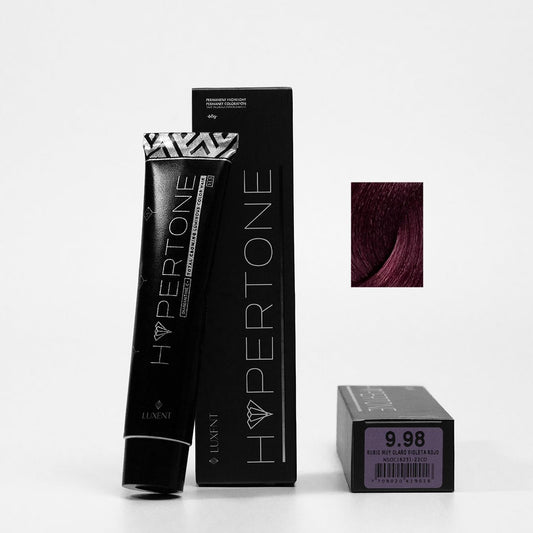 Tinte Hypertone 9.98 Rubio Muy Claro Violeta Rojo Luxent 60 g