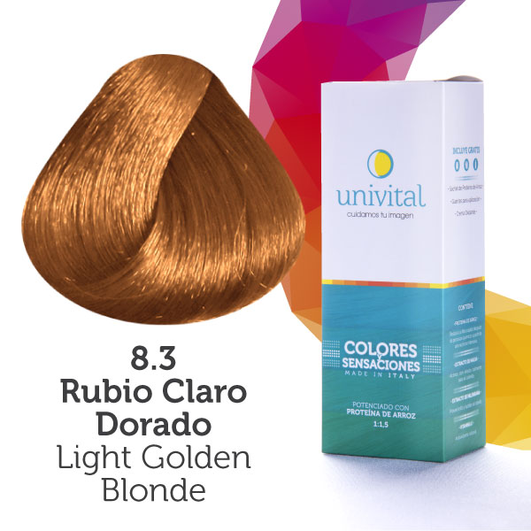 Tinte Univital 8.3 Rubio Claro Dorado