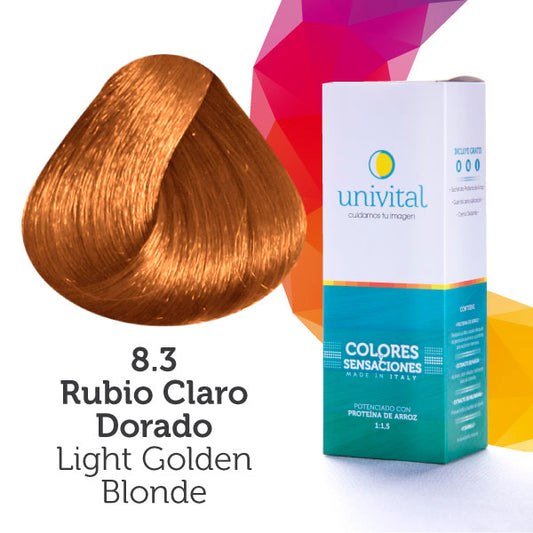 Tinte Univital 8.3 Rubio Claro Dorado