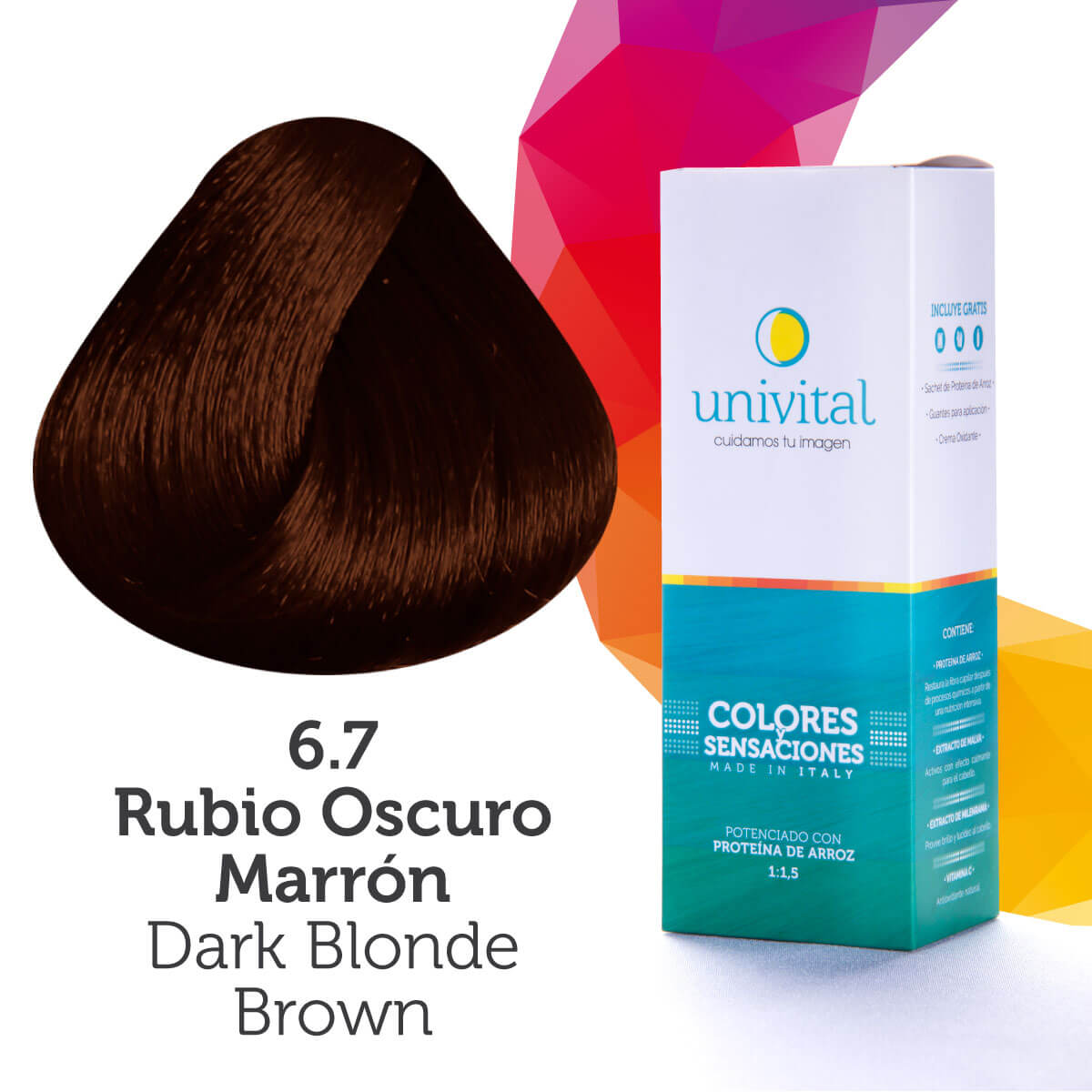 Tinte Univital 6.7 Rubio Oscuro Marrón