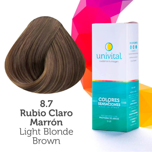 Tinte Univital 8.7 Rubio Claro Marrón