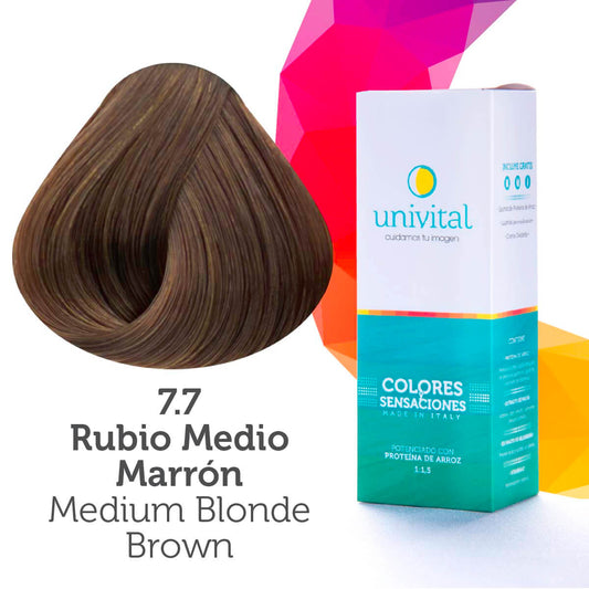 Tinte Univital 7.7 Rubio Medio Marrón