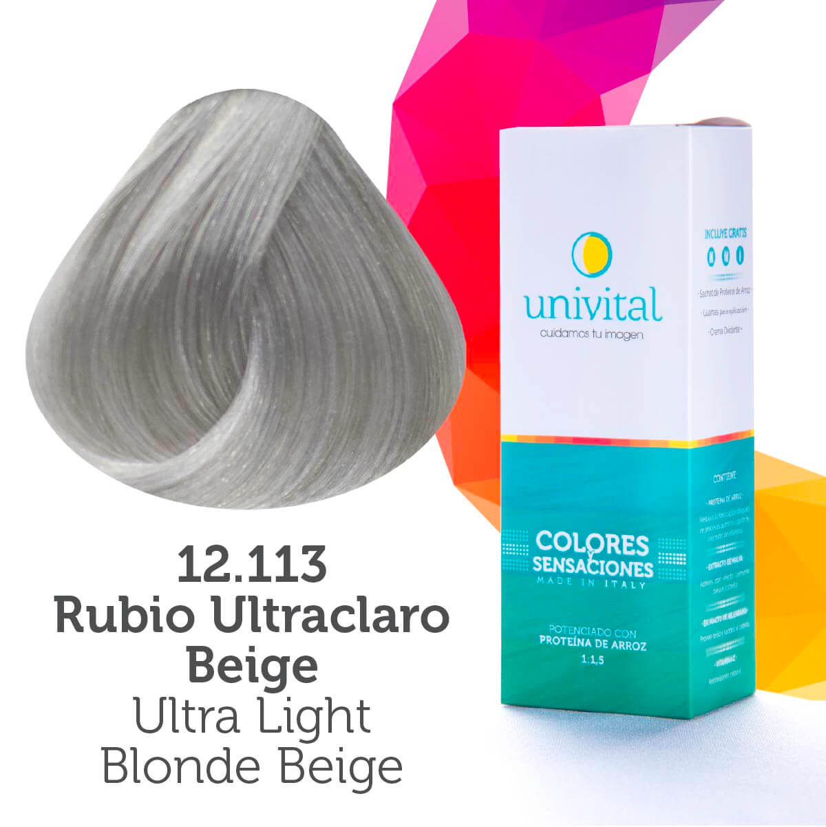 Tinte Univital 12.113 Rubio Ultraclaro Beige