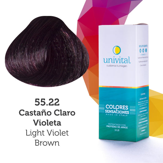 Tinte Univital 55.22 Castaño Claro Violeta