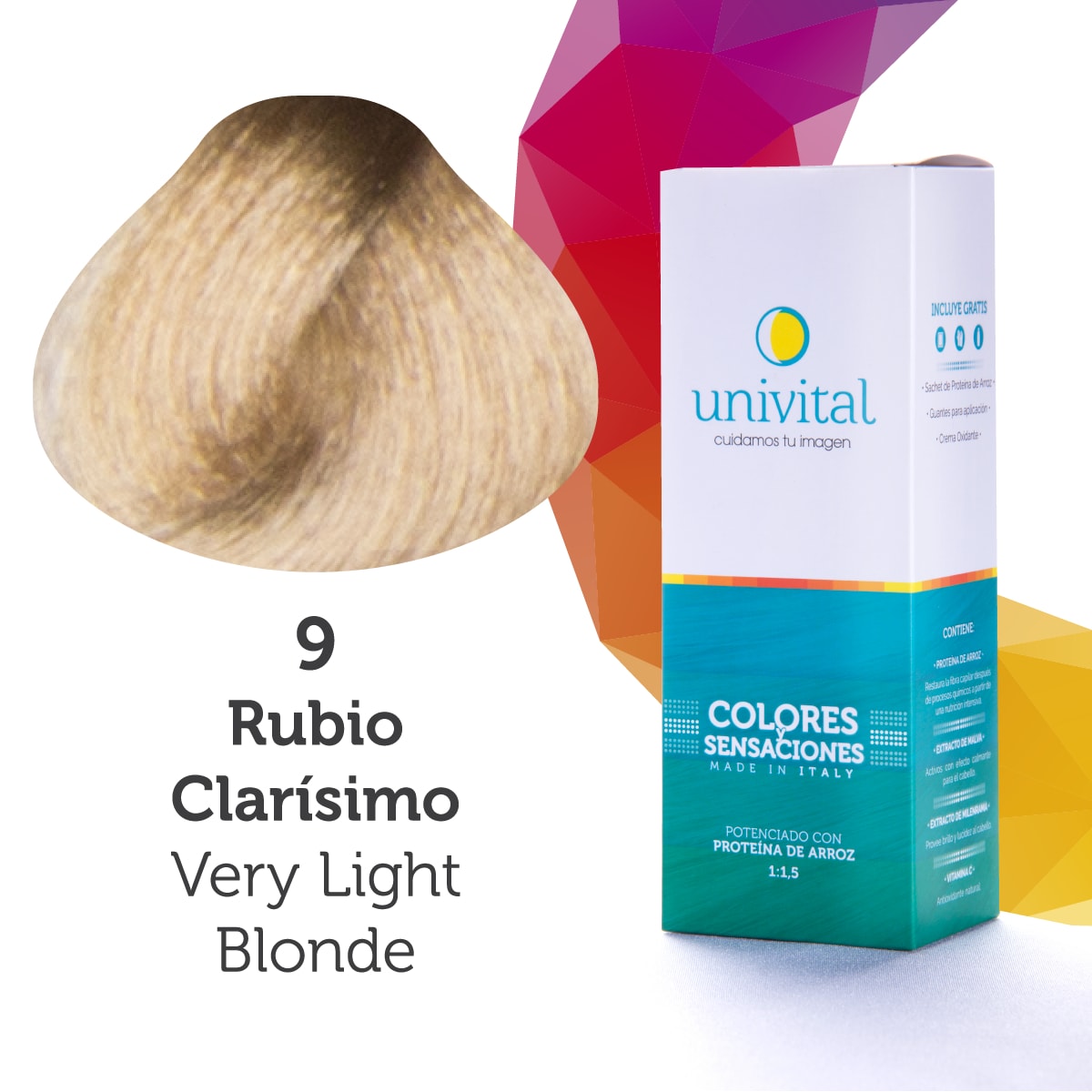 Tinte Univital 9 Rubio Clarísimo