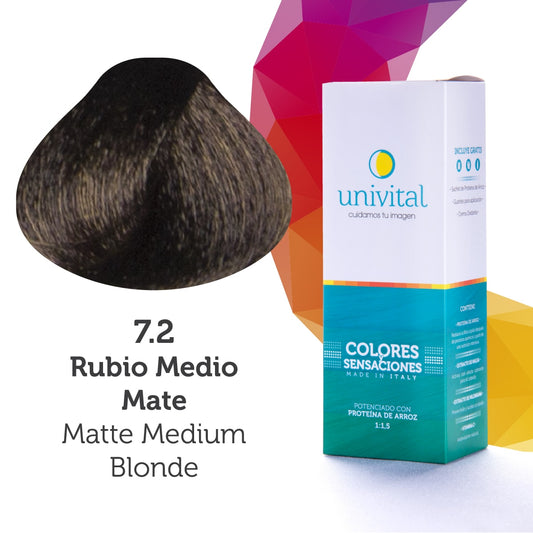 Tinte Univital 7.2 Rubio Medio Mate
