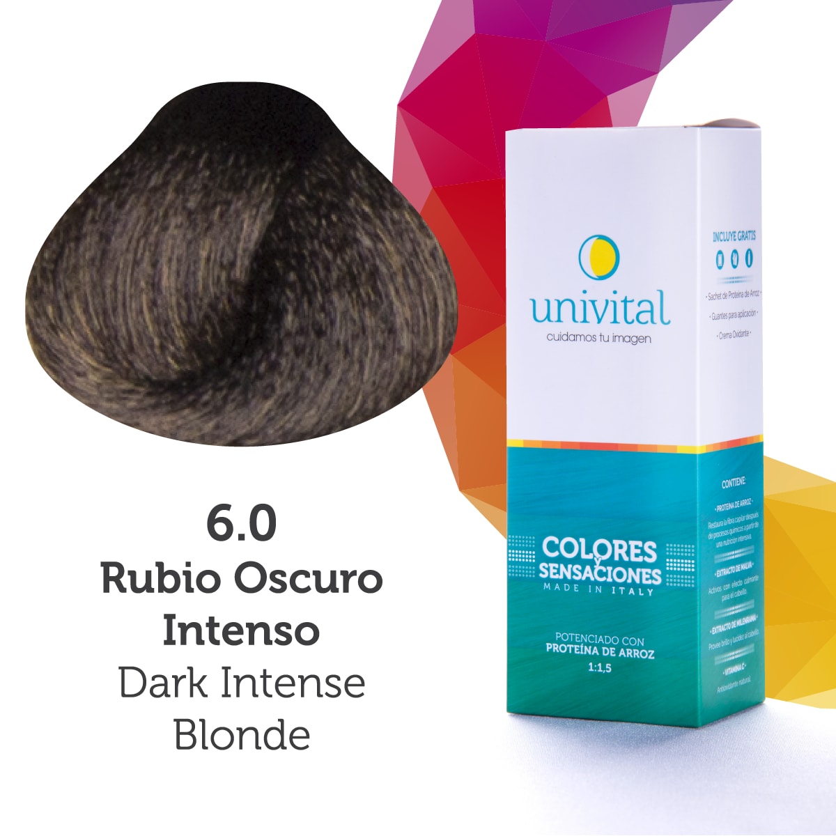 Tinte Univital 6.0 Rubio Oscuro Intenso