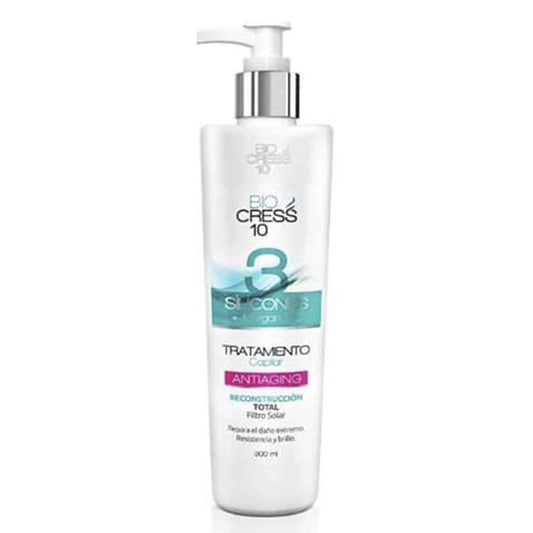 Tratamiento Capilar Biocress 3 Siliconas + Aceite de Argán 300 ml