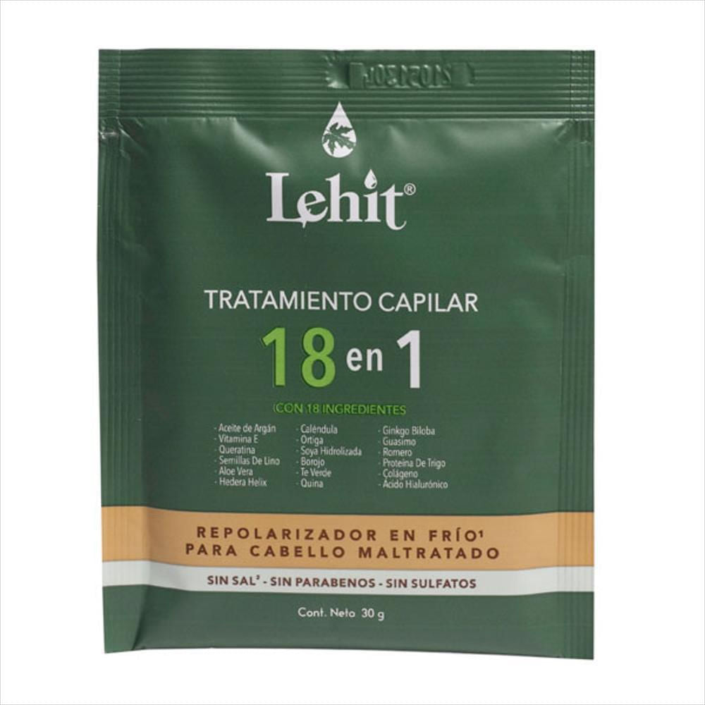 Tratamiento Capilar 18 en 1 Repolarizador en Frío Lehit Sobre x 30 g