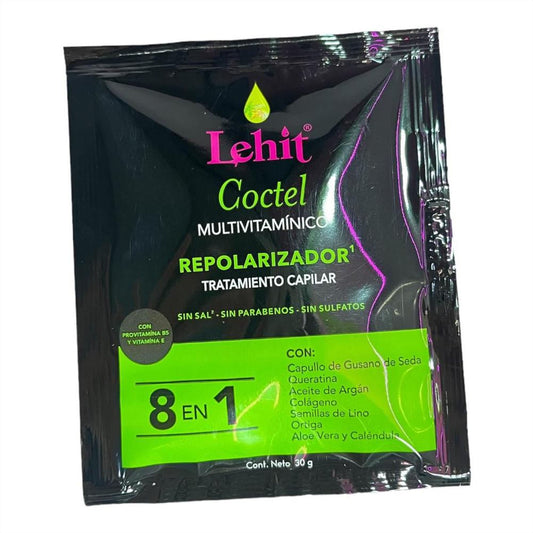 Tratamiento Cóctel Multivitamínico Repolarizador 8 en 1 Lehit Sobre x 30 g
