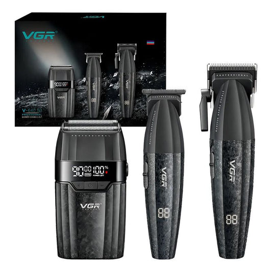 Combo VGR V-640 S3 Máquina, Patillera y Shaver